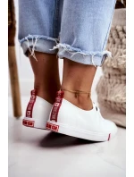 Dámské klasické tenisky Big Star - bílé/červené Dámské klasické tenisky Big Star - bílé/červené