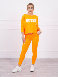 Súprava s oranžovou neónovou potlačou Queen