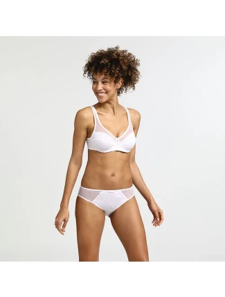 Dámske nohavičky z bio bavlny DIM GENEROUS COTTON BIO SLIP - DIM - biela Dámske nohavičky z bio bavlny DIM GENEROUS COTTON BIO SLIP - DIM - biela