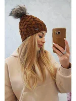 Fleecová čiapka Daria K217 svetlo hnedá