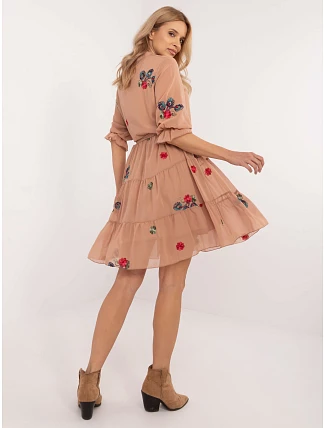 Šaty LK SK 509768.34 camel Šaty LK SK 509768.34 camel