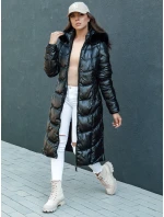 Dámska prešívaná zimná bunda CRYSTAL s kapucňou čierna FashionStreet TY4502 Dámska prešívaná zimná bunda CRYSTAL s kapucňou čierna FashionStreet TY4502