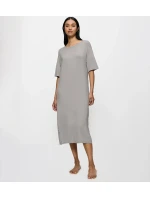 Dámska nočná košeľa Timeless Sensuality NDK SSL - GRAY - sivá 7816 - TRIUMPH