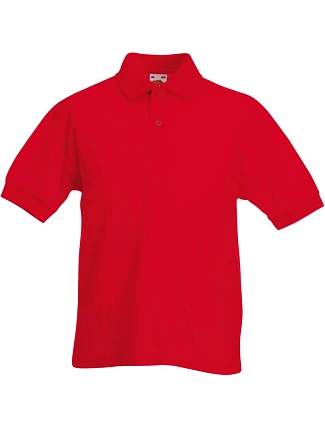 Fruit of the Loom Kids 65/35 Polo Detské piqué polo 16.3417 červené Fruit of the Loom Kids 65/35 Polo Detské piqué polo 16.3417 červené