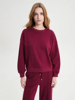 Vamp - Jednofarebná mikina s dlhým rukávom 19377 - Vamp