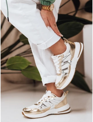 Dámske zlaté tenisky GOLDLINX FashionStreet ZY0594