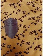 Žltá mikina s kapucňou so vzorom lastovičky (2309)