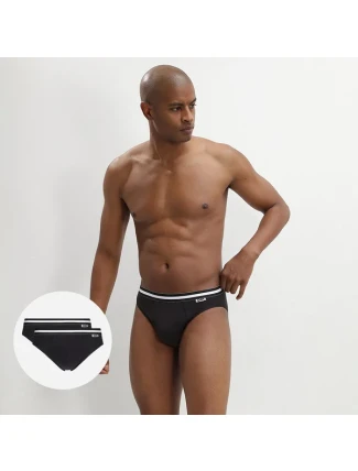 Pánske nohavičky 2 ks DIM COTTON STRECH SLIP 2x - DIM - čierne Pánske nohavičky 2 ks DIM COTTON STRECH SLIP 2x - DIM - čierne