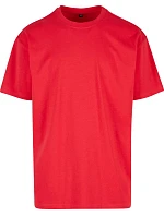Build your Brand BY 102 Oversize tričko z hrubej bavlny 56.0102 city red