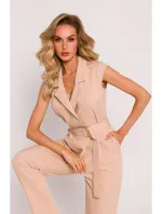 M780 Kombinéza s asymetrickým vzorom - béžová