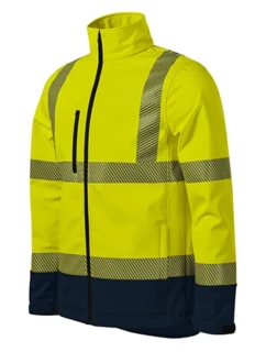 HV Drop softshellová bunda unisex fluorescenčná žltá