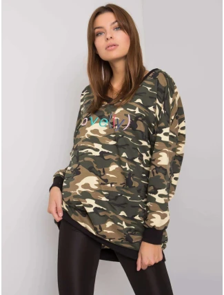 Dámska tunika s vojenským vzorom 7351 - FPrice