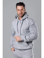 Svetlosivá pánska mikina s kapucňou (68B2009-2) Svetlosivá pánska mikina s kapucňou (68B2009-2)