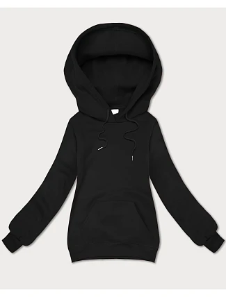 Voľná klokanová mikina S'West black (B-11#)