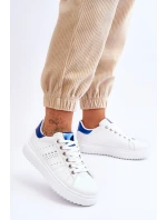 Damskie Sportowe Buty Biało-Niebieskie Be First!