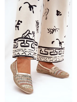 Elegantné kožené espadrilky s úpletom Multicolor Zazoo 10178 Elegantné kožené espadrilky s úpletom Multicolor Zazoo 10178