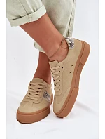 Dámske tenisky z hadej kože Big Star TT274298 Beige Dámske tenisky z hadej kože Big Star TT274298 Beige