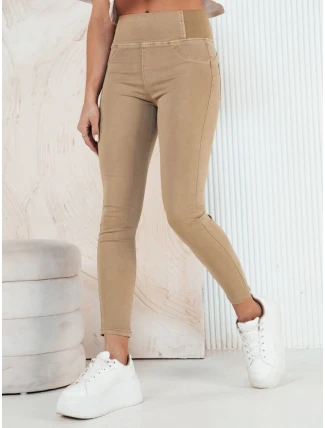 Dámske džínsové nohavice ALTET dark beige FashionStreet UY1922 Dámske džínsové nohavice ALTET dark beige FashionStreet UY1922