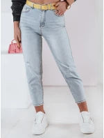 Dámske džínsové nohavice mom fit s opaskom JEANMOMENT FashionStreet UY2358 Dámske džínsové nohavice mom fit s opaskom JEANMOMENT FashionStreet UY2358