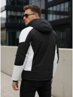 Kurtka męska zimowa z kapturem czarna FashionStreet TX5123 Kurtka męska zimowa z kapturem czarna FashionStreet TX5123