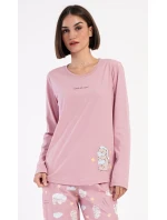 Dámske dlhé pyžamo Medveď s vankúšom