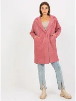 Dámsky kabát MBM PL 1521.97P tmavo ružový