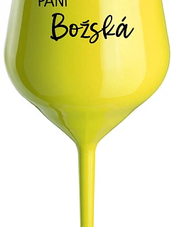 Lady of God - žltý nerozbitný pohár na víno 470 ml