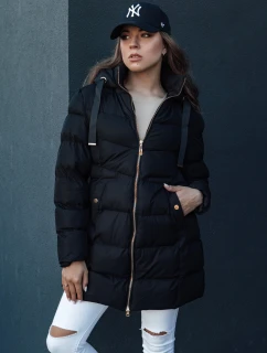 Dámska zimná bunda s kapucňou GABRIELLE black FashionStreet TY4366