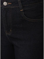 Dámske džínsy bootcut s vysokým pásom tmavomodré FashionStreet UY2956