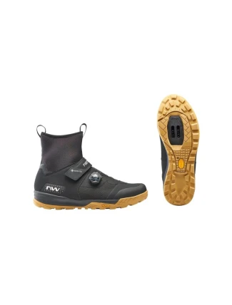 Cyklistická obuv NORTHWAVE Kingrock Plus Gtx black honey - 46 Cyklistická obuv NORTHWAVE Kingrock Plus Gtx black honey - 46
