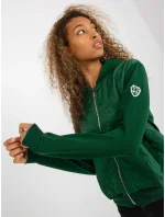 Dámska mikina RV BL 8226.11X tmavo zelená