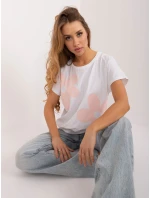 Blúzka RV BZ 9628.26X biela a ružová Blúzka RV BZ 9628.26X biela a ružová