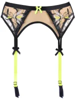 Podväzkový pás V-10142 béžovo/čierna - Axami