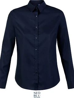 NEOBLU Blaise Women Mikrovláknová blúzka s dlhými rukávmi 24.3183 night blue
