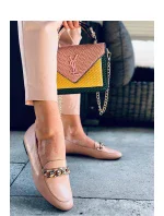 Dámske topánky / Mokasíny Béžovo-telová - QueenTina Dámske topánky / Mokasíny Béžovo-telová - QueenTina