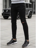 Pánske čierne nohavice FashionStreet UX3852