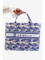 Wzorzysta Duża Torebka Granatowa Mooch