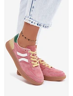 Kožené semišové dámske tenisky Coressa Pink