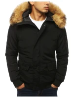 Pánska zimná bunda čierna FashionStreet TX3940