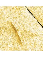 Žltá melanžová plyšová dámska mikina (HH009-26)