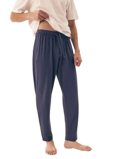 Pánske pyžamové nohavice Mode 43030 tmavomodré - HENDERSON