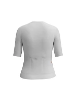 Cyklistické tričko POC W's Raceday S/S Jersey, biele