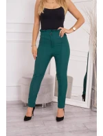 Tmavozelené nohavice na mieru