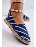 Damskie Klasyczne Espadryle Big Star JJ274960 Granatowe