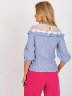 Blúzka LK BZ 509336.55P biela a modrá