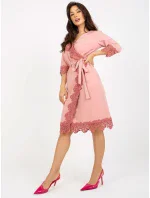 Šaty LK SK 507347.35P tmavoružové Šaty LK SK 507347.35P tmavoružové