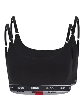 Dámska športová podprsenka BOSS s prúžkami 50469659-001 - HUGO Dámska športová podprsenka BOSS s prúžkami 50469659-001 - HUGO