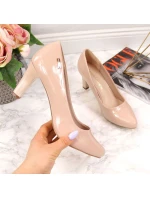 Sergio Leone W SK39J nude lakované lodičky na ihlovom podpätku