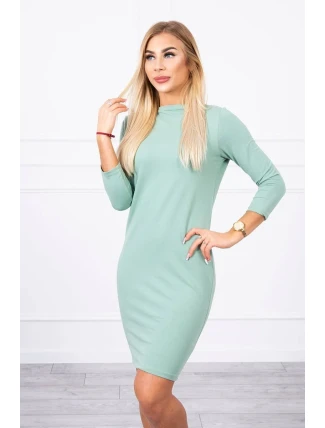 Klasické tmavo mätové šaty