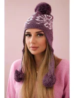 Dámske uši Balbina K381 fialové